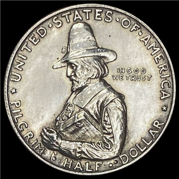 1920 Pilgrim Tercentenary Half Dollar CHOICE AU