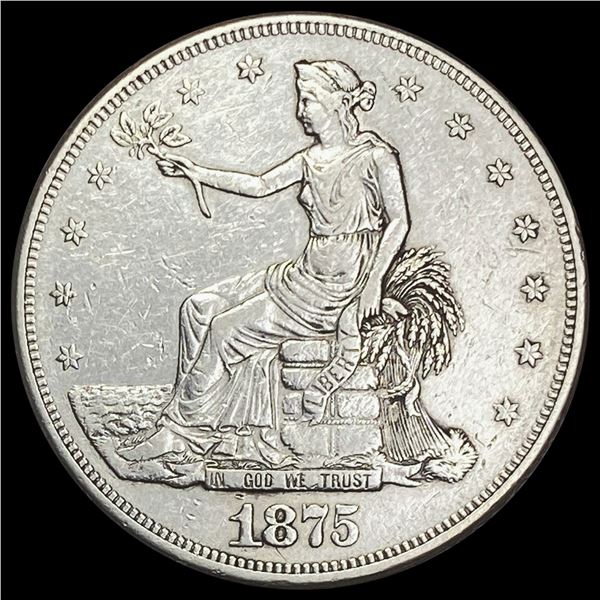 1875-CC Trade Dollar CLOSELY UNCIRCULATED