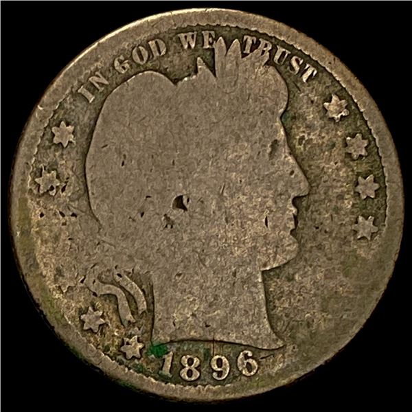 1896-S Barber Quarter NICELY CIRCULATED