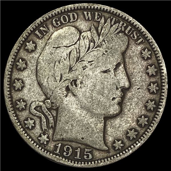 1915-D Barber Half Dollar NICELY CIRCULATED