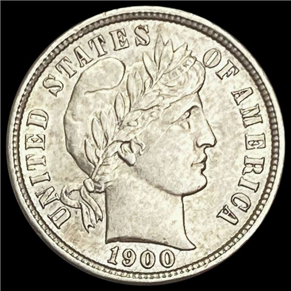 1900-S Barber Dime CHOICE BU