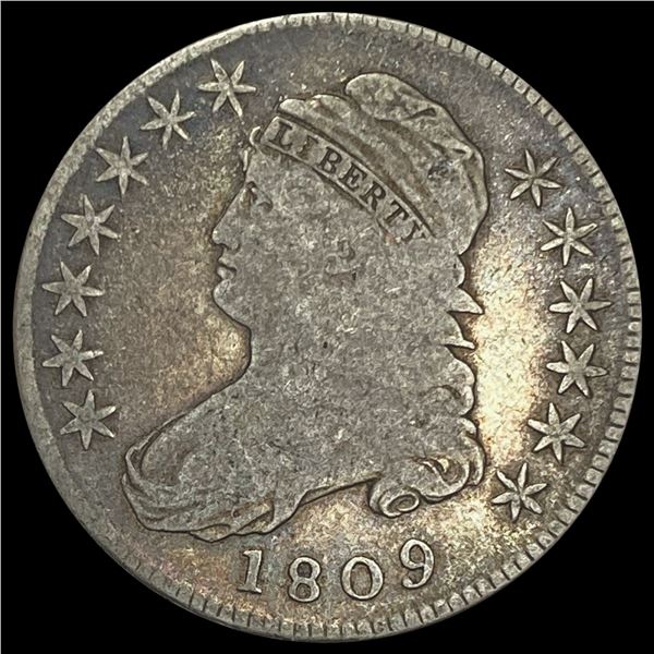 1809 Capped Bust Half Dollar NICELY CIRCULATED