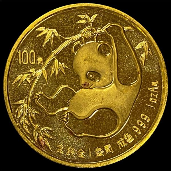 1985 China 100 Yuan Gold 1oz Panda GEM BU