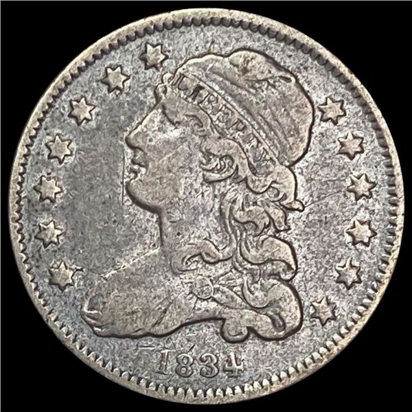1834 Capped Bust Half Dollar LIGHTLY CIRCULATED