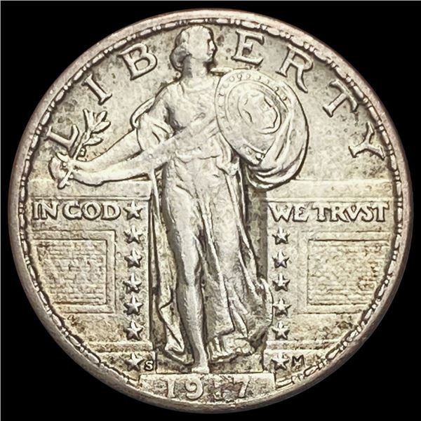 1917-S Standing Liberty Quarter T2 CLOSE UNC