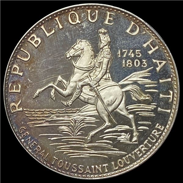 1967 Haiti 10 Gourdes Coin CHOICE PROOF