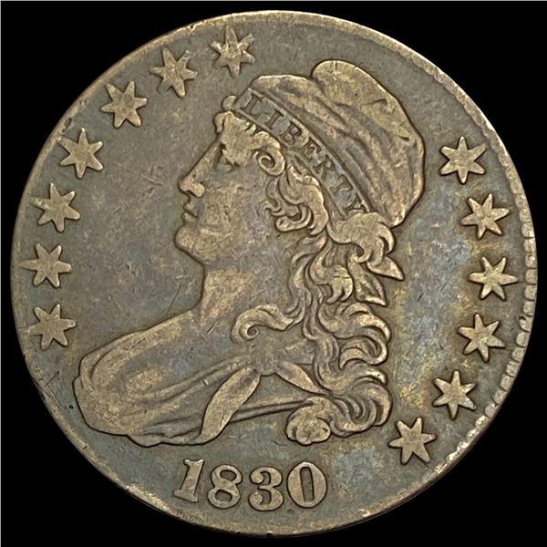 1830 Capped Bust Half Dollar LIGHTLY CIRCULATED