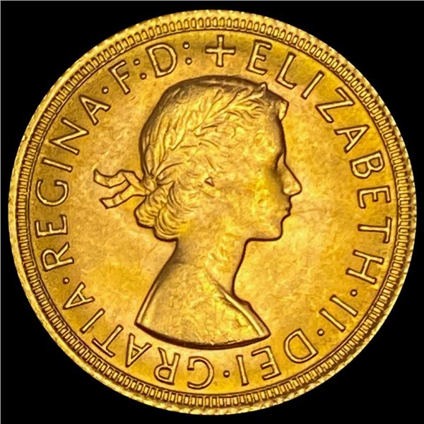 1967 British Gold Sovereign AGW .2355oz GEM BU