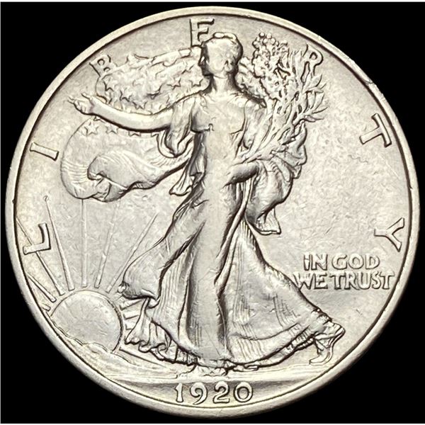 1920-O Walking Liberty Half Dollar ABOUT UNC