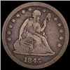 Image 1 : 1845 Seated Liberty Quarter LIGHTLY CIRCULATED