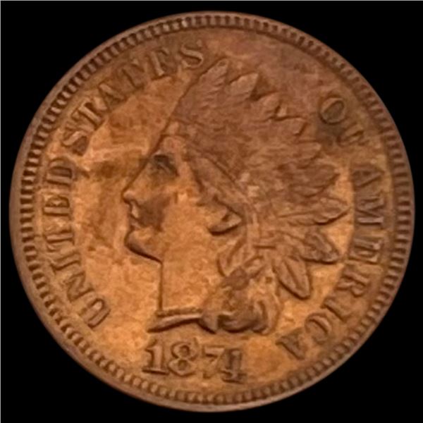 1874 Indian Head Cent CLOSELY UNCIRCULATED