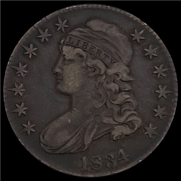 1834 Capped Bust Half Dollar LIGHTLY CIRCULATED