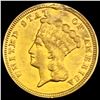Image 1 : 1856 $3 Indian Princess Head Gold HIGH GRADE