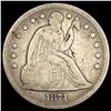 1871 Seated Liberty Dollar NICELY CIRCULATED