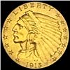 1915 Indian Head $2.5 Gold Quarter Eagle CLOSELY UNCIRCULATED