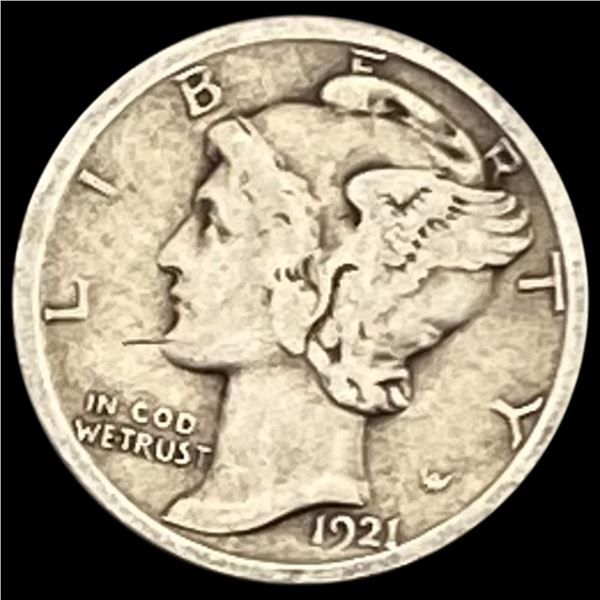 1921-D Mercury Dime LIGHTLY CIRCULATED