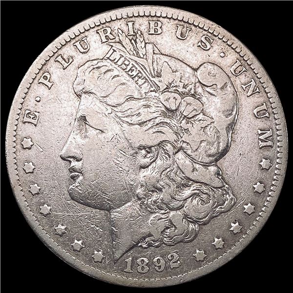 1892-CC Morgan Silver Dollar LIGHTLY CIRCULATED