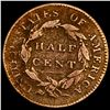 Image 2 : 1828 Classic Head Half Cent NICELY CIRCULATED