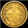Image 2 : 1853 $1 Liberty Head Gold Dollar CLOSELY UNCIRCULATED