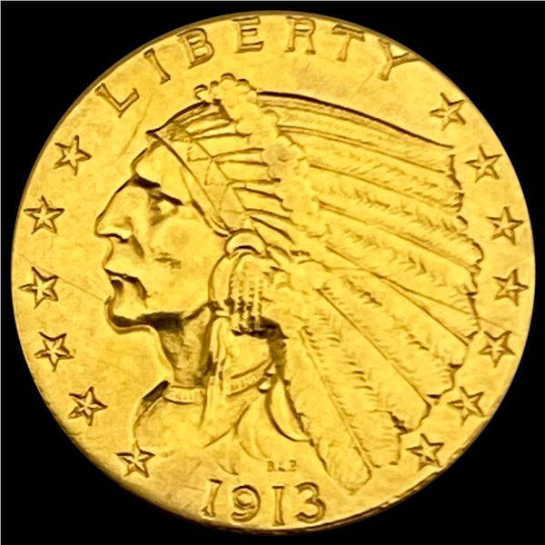 1913 Indian Head $2.50 Gold Quarter Eagl UNCIRCULATED