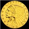 1913 Indian Head $2.50 Gold Quarter Eagl UNCIRCULATED