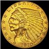 1910 Indian Head $2.50 Gold Quarter Eagl CLOSELY UNCIRCULATED