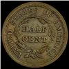 Image 2 : 1857 Braided Hair Half Cent CLOSELY UNCIRCULATED