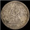 Image 1 : 1861 Seated Liberty Quarter NICELY CIRCULATED