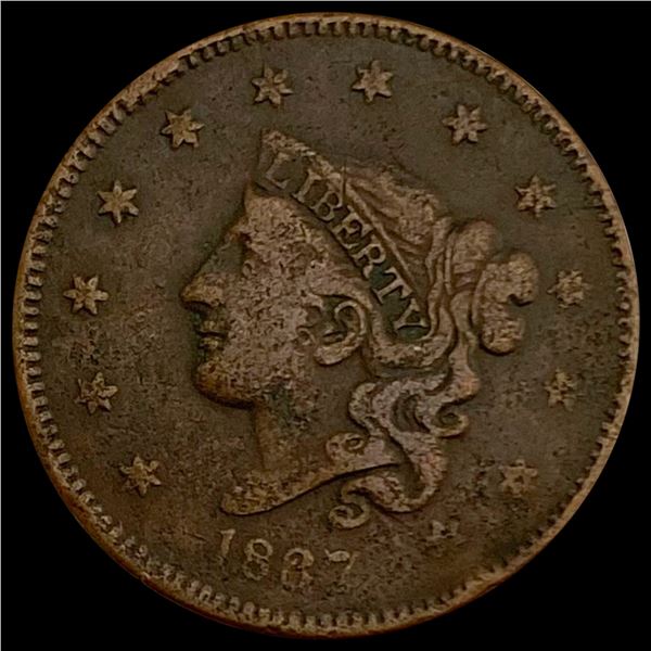 1837 Coronet Head Large Cent LIGHTLY CIRCULATED