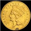 Image 1 : 1878 $3 Indian Princess Head Gold CHOICE AU
