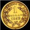 Image 2 : 1853 Liberty Head Gold Dollar CLOSELY UNCIRCULATED