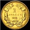 Image 2 : 1861 Indian Princess Head $1 Gold Coin CLOSELY UNCIRCULATED