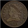 1809 Classic Head Half Cent LIGHTLY CIRCULATED