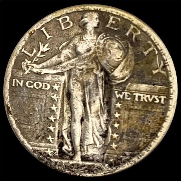 1927-S Standing Liberty Quarter LIGHTLY CIRCULATED