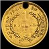 Image 2 : 1851 Liberty Head Gold Dollar (holed) HIGH GRADE
