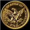 Image 2 : 1861 Liberty Head Quarter Eagle CLOSELY UNCIRCULATED