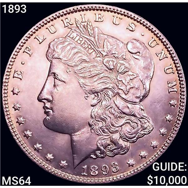 1893 Morgan Silver Dollar CHOICE BU