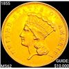 1855 $3 Gold Piece UNCIRCULATED
