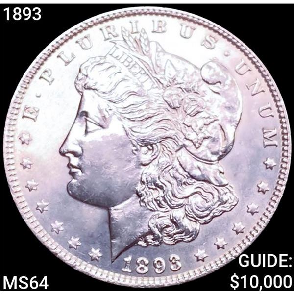 1893 Morgan Silver Dollar CHOICE BU