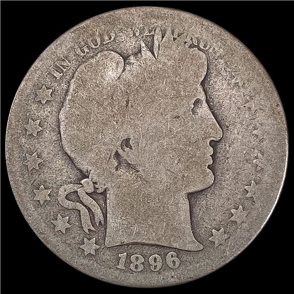 1896-S Barber Half Dollar NICELY CIRCULATED