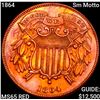 1864 Sm Motto Two Cent Piece GEM BU RD