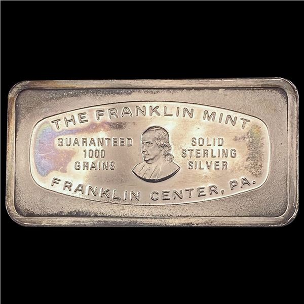 Franklin Mint 1971 Christmas 2.286oz Sterling Silver Bar