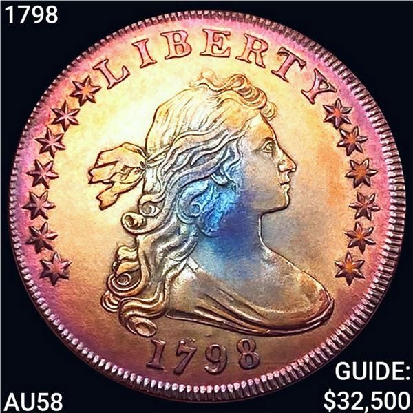 1798 Draped Bust Dollar CHOICE AU
