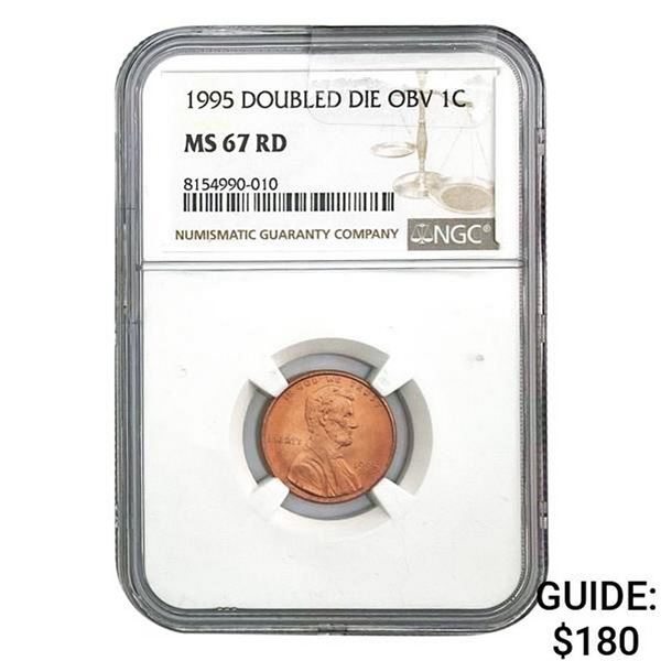 1995 Doubled Die Obv 1C NGC MS67 RD