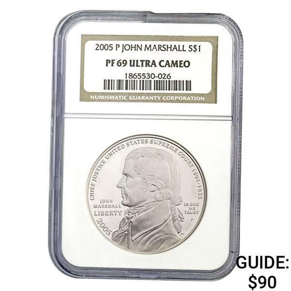 2005-P John Marshall $1 NGC PF69 Ultra C