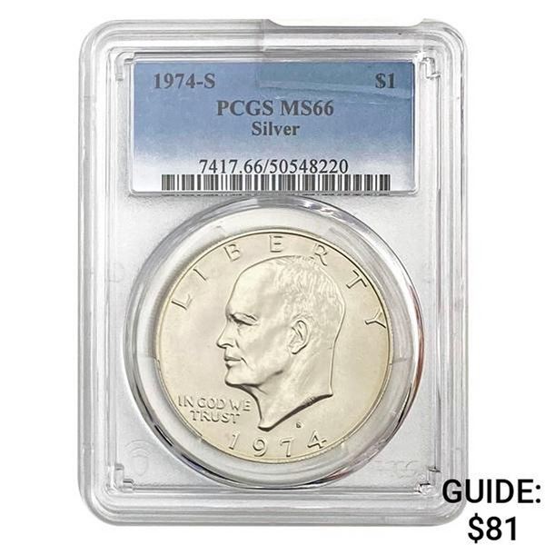1974-S Eisenhower Dollar Silver PCGS MS66