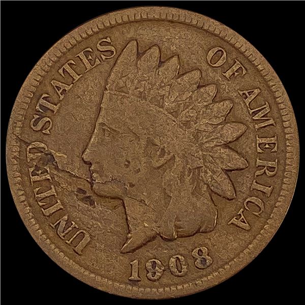 1908-S Indian Head Cent NICELY CIRCULATED