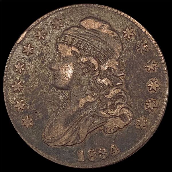 1834 Capped Bust Half Dollar LIGHTLY CIRCULATED