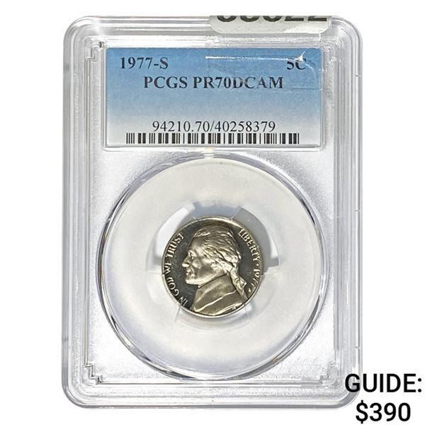1977-S Jefferson Nickel PCGS PR70DCAM