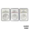 Image 1 : 2003-2005 Eagle $1 NGC MS69 [3 Coins]
